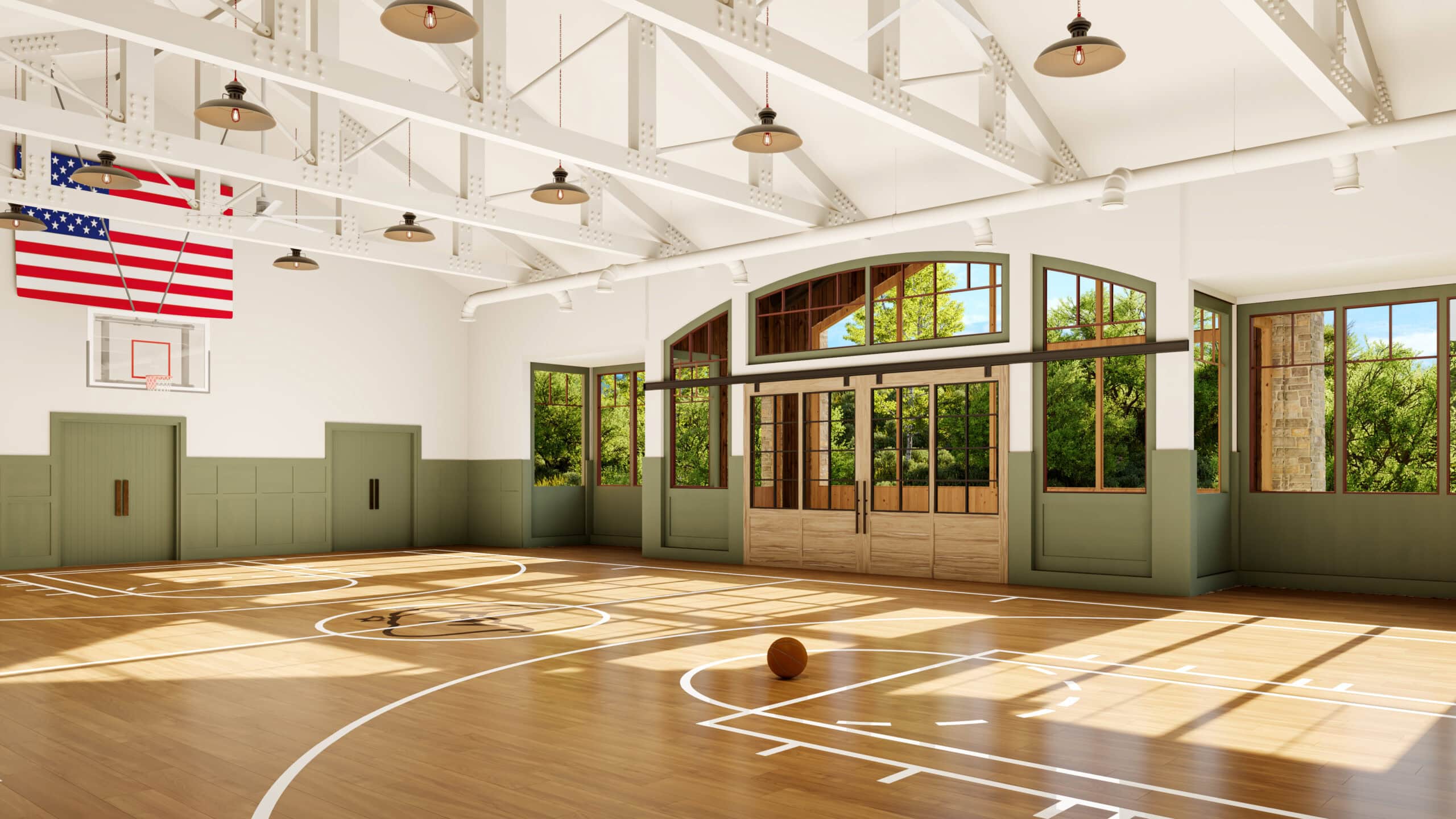 Artist's rendering of the indoor multi-use sport and event space