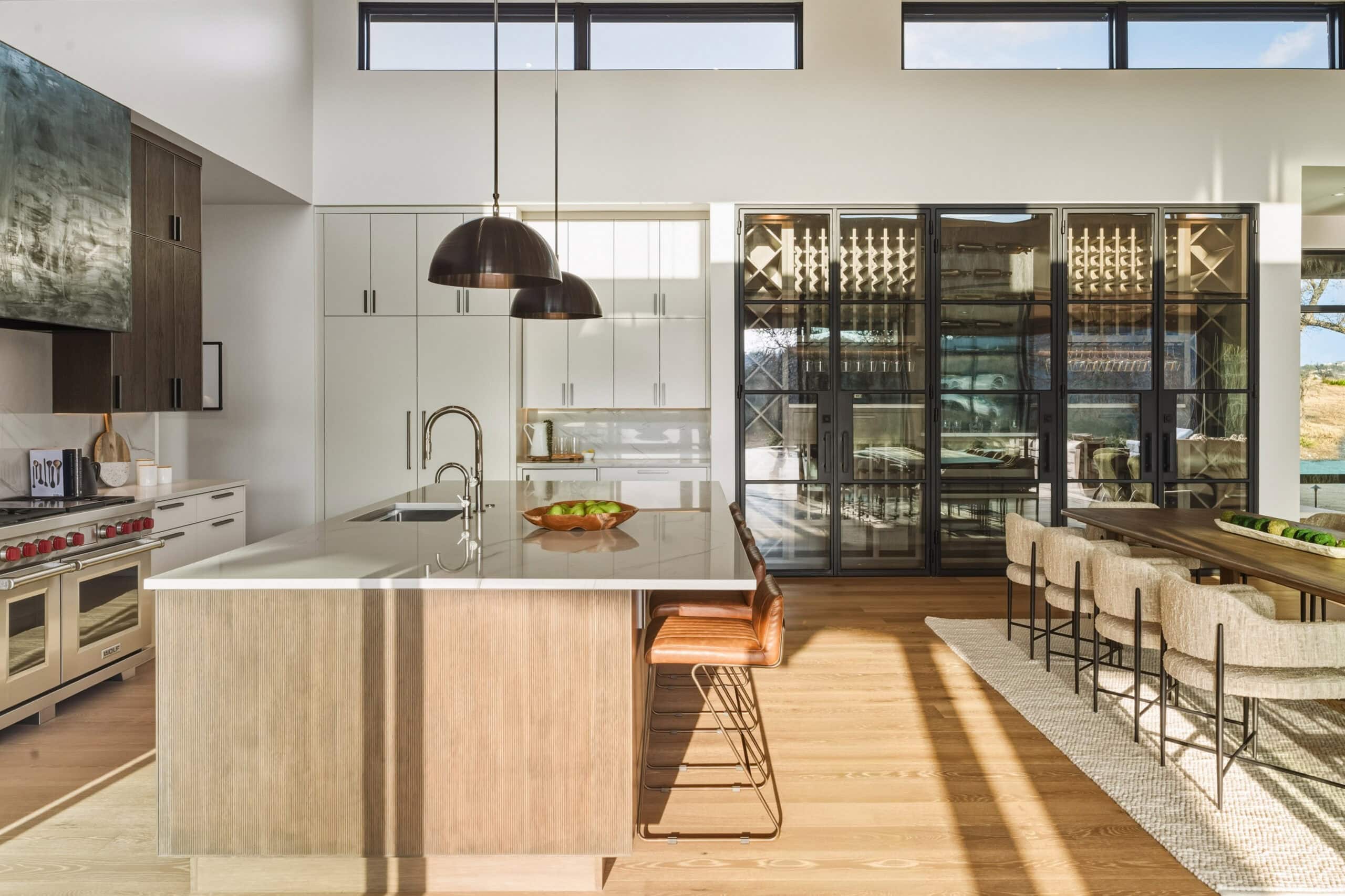 Kitchen with Wine Storage scaled