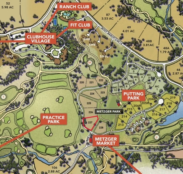 Lot on Map